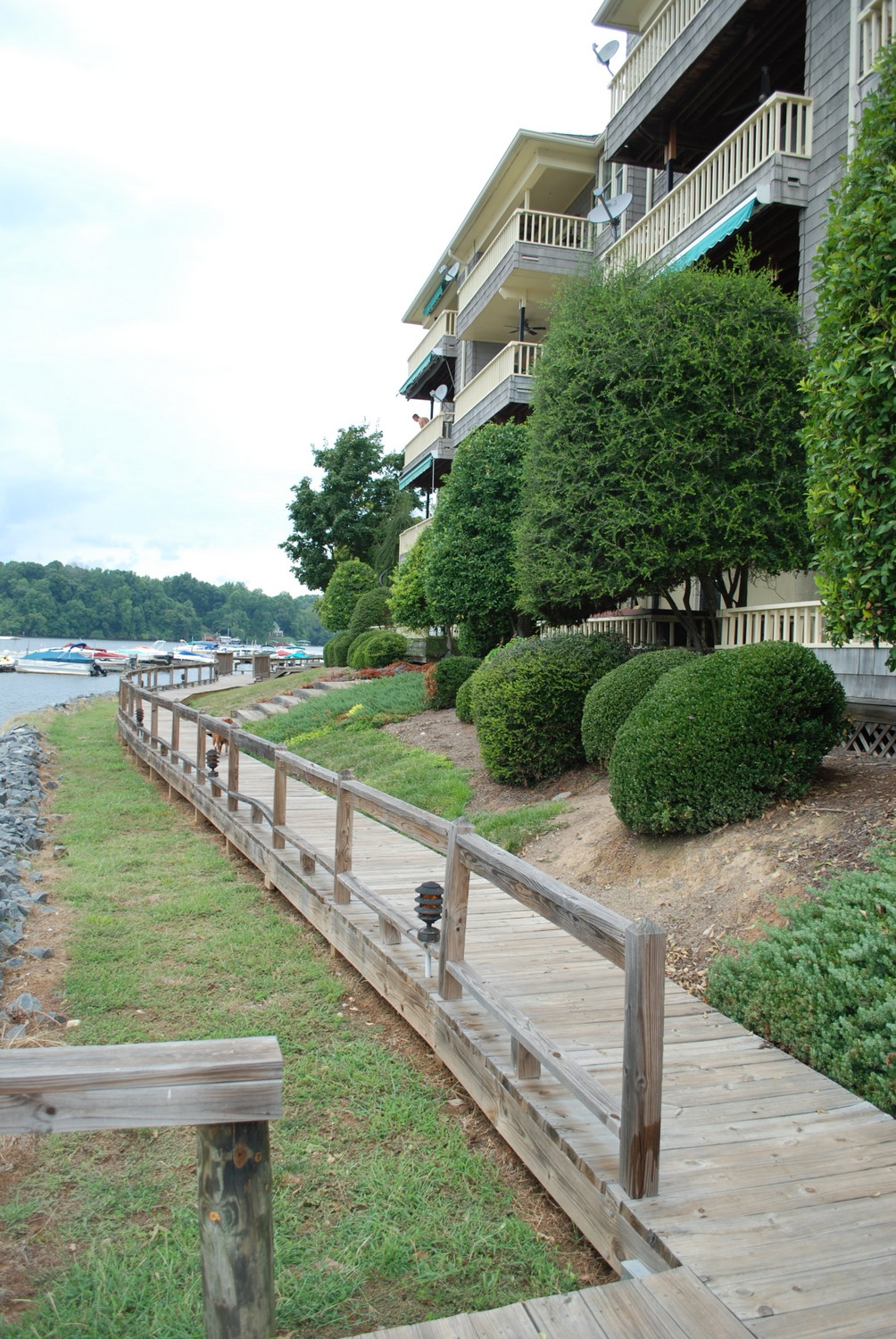 August 2010 - boardwalk in front of building 7340